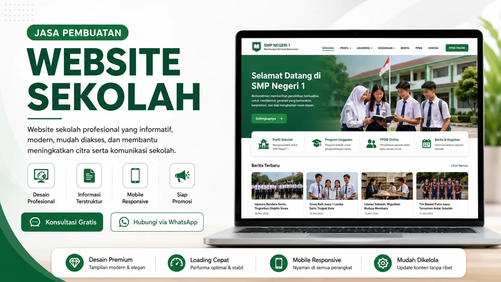 Jasa Pembuatan Website Sekolah