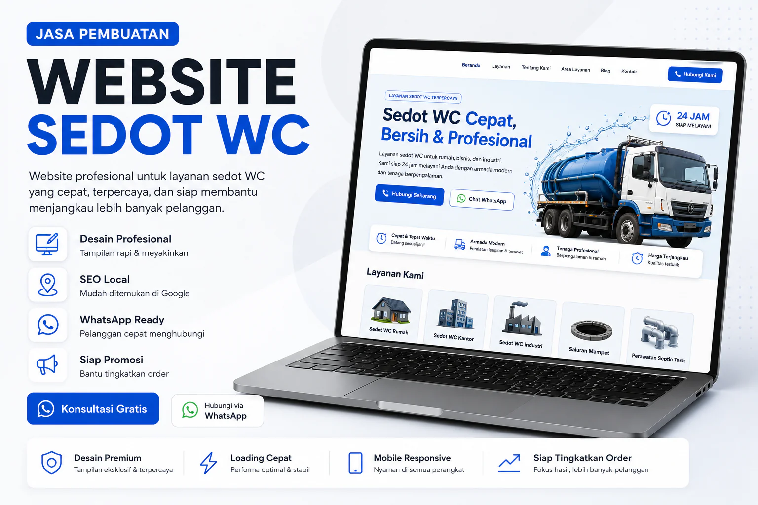 Jasa Pembuatan Website Sedot WC